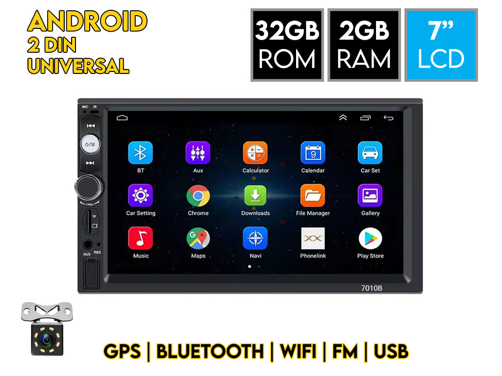 7" Android Car Stereo with Physical Buttons