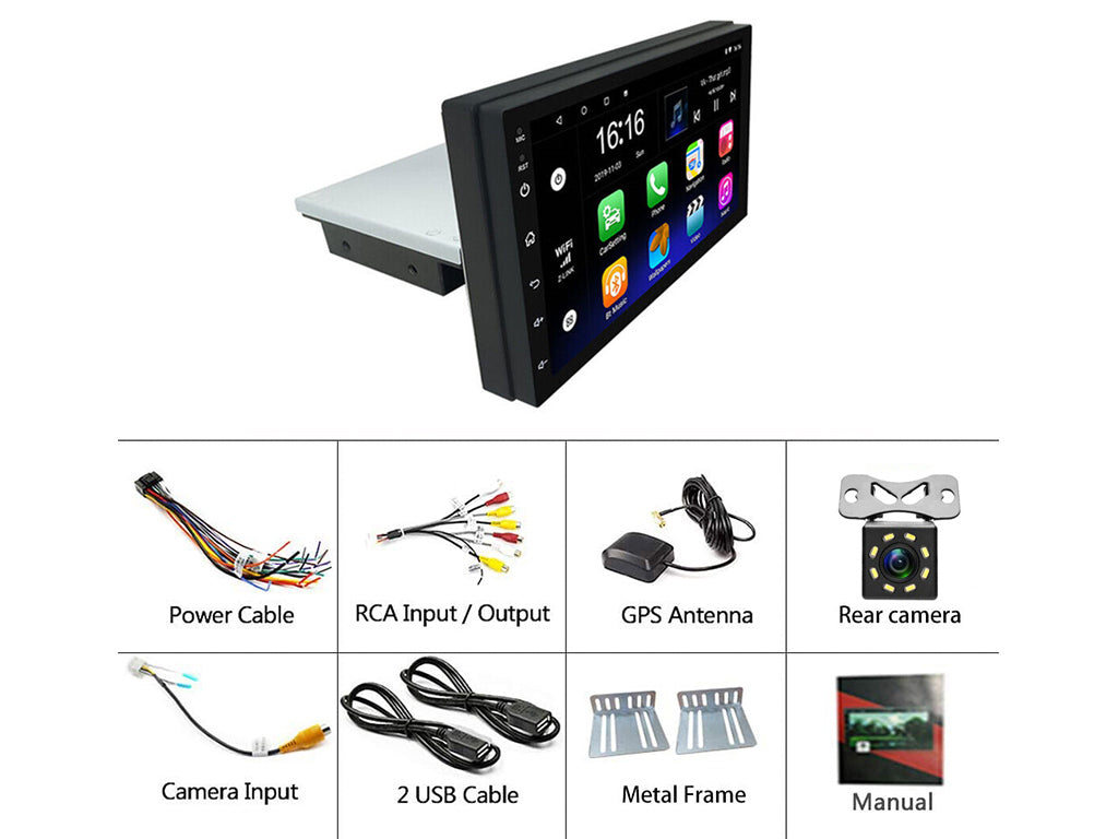 7" Android Car Stereo Single Din 1GB Ram 16GB Rom