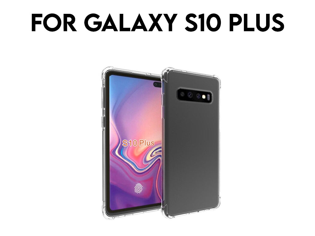 For Galaxy S10 Plus Transparent Shockproof TPU Case 1.5mm