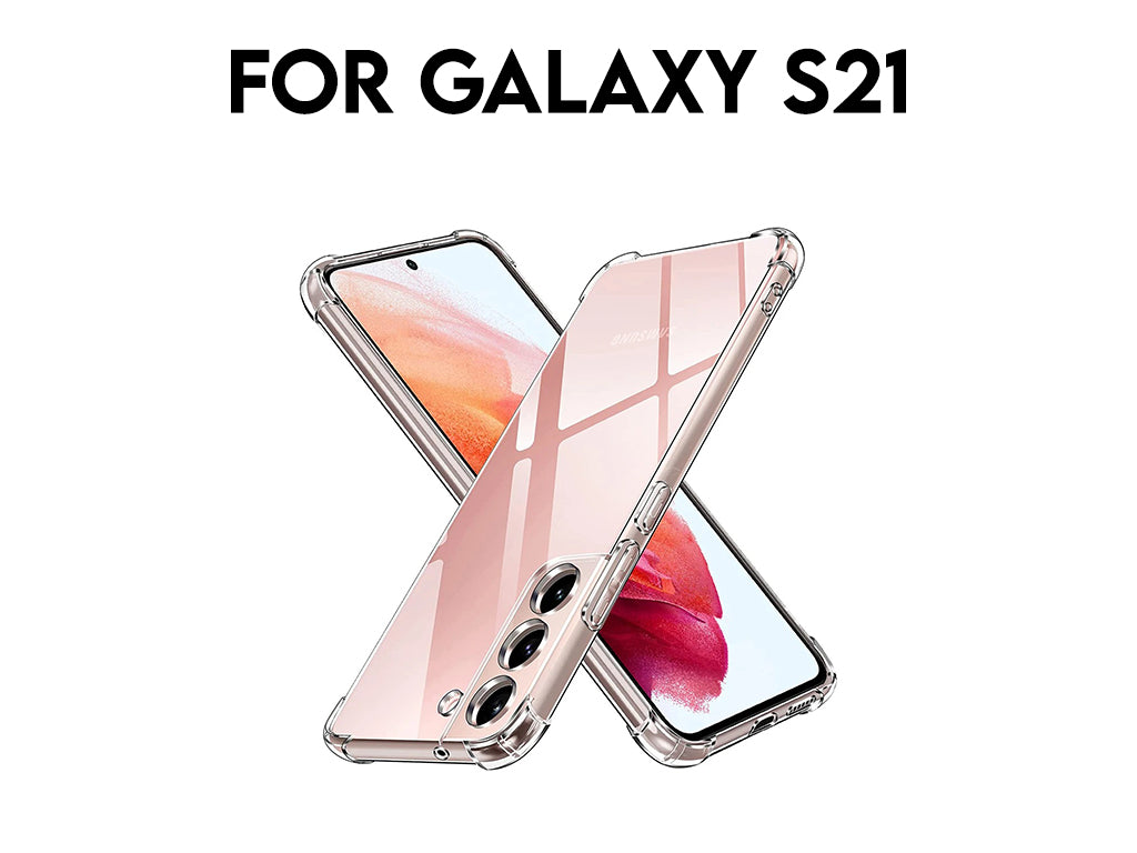 For Galaxy S21 Transparent Shockproof TPU Case 1.5mm