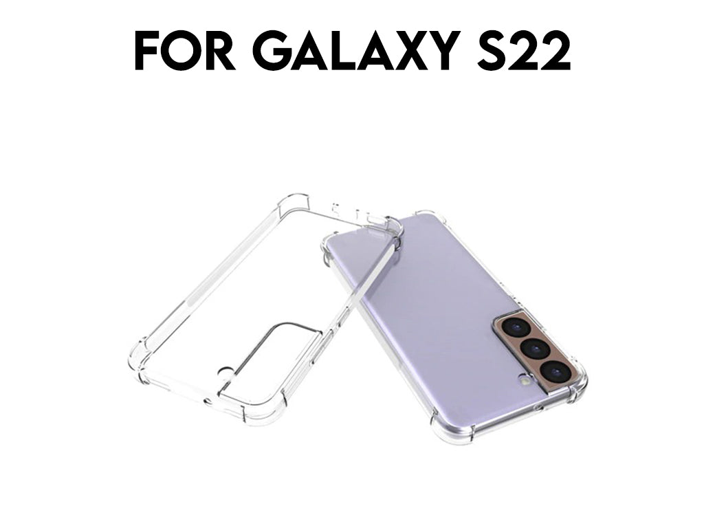 For Galaxy S22 Transparent Shockproof TPU Case 1.5mm