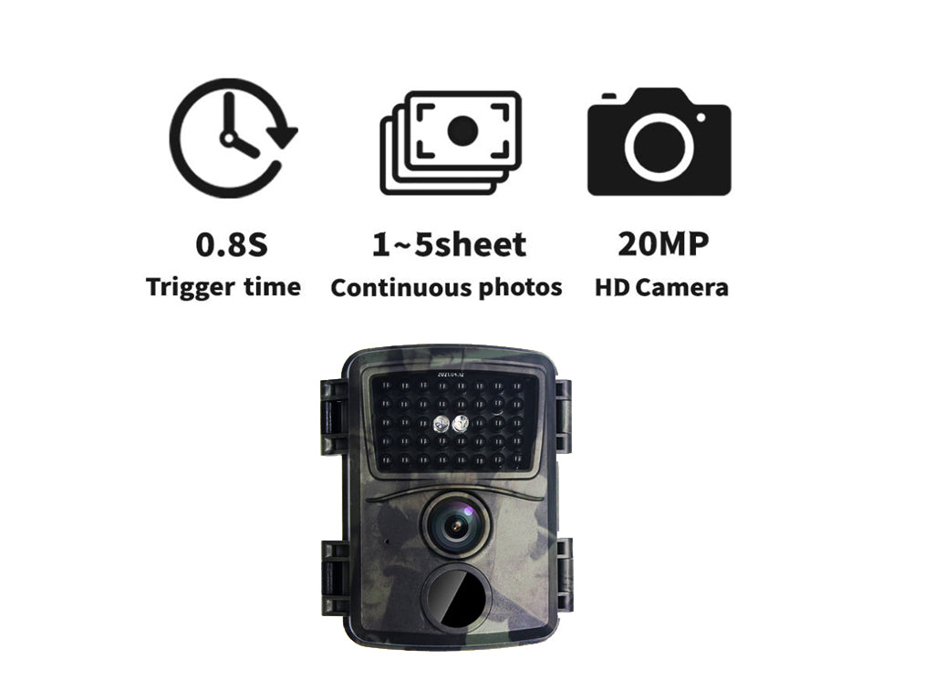 Compact 20MP 1080P Hunting Trail Camera 38 LED