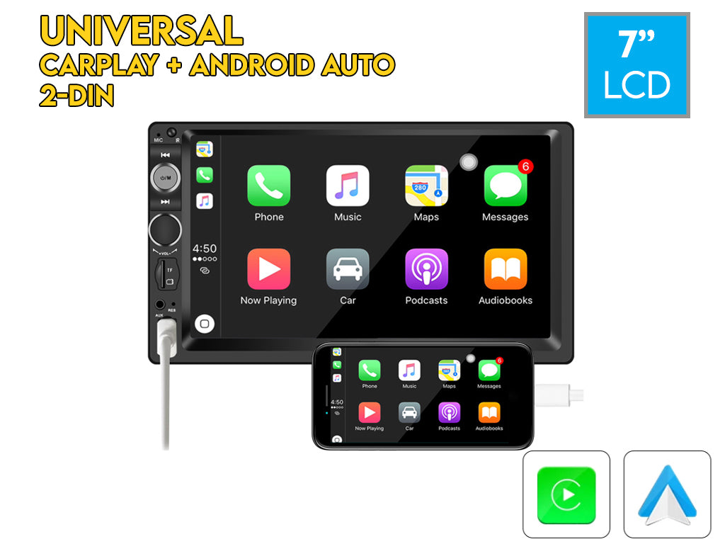 Pantallas 2 Din universal 2 Din CarPlay Android Auto CR7007CP 299,00 €