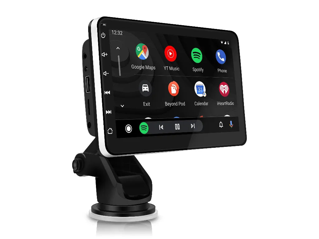 7" Portable Wireless CarPlay Android Auto Nav Unit