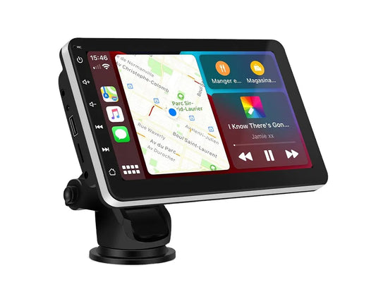 7" Portable Wireless CarPlay Android Auto Nav Unit