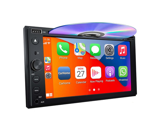 6.2" 2-Din CD/DVD Car Stereo – Wireless CarPlay & Android Auto, NZ FM Radio, Reversing Camera Ready