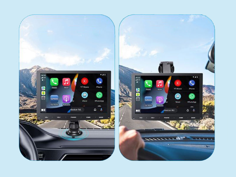 7" Portable CarPlay Android Auto Unit IPS Screen