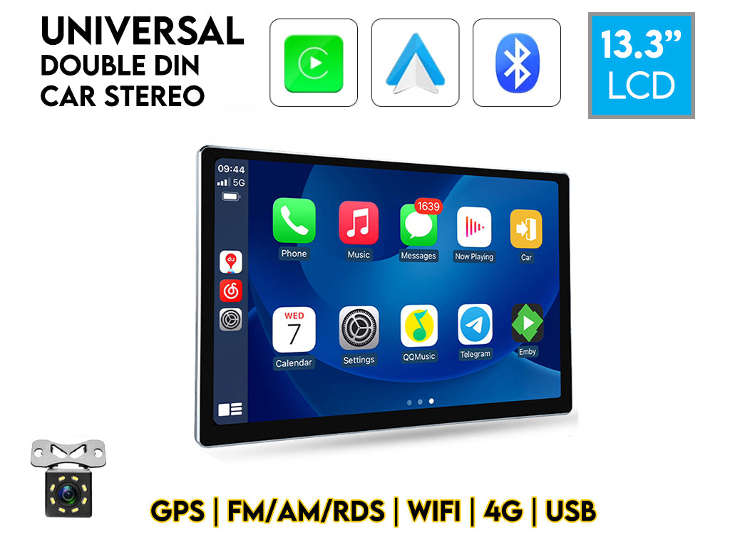 13.3" Wireless CarPlay Android Auto Head Unit