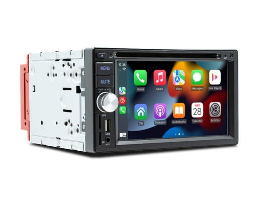 6.2" Wired CarPlay Android Auto CD DVD Player