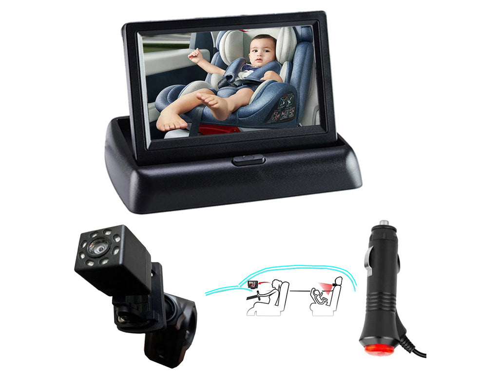 5" Baby Car Monitor Seat Bracket Camera Set