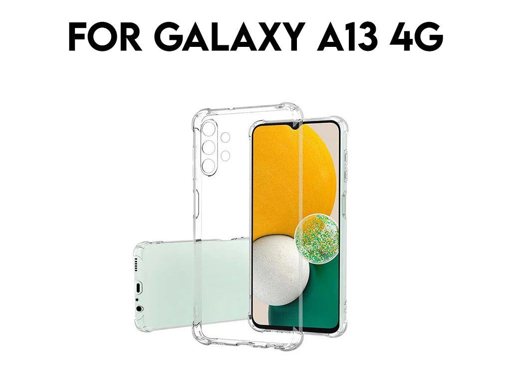 For Galaxy A13 4G Transparent Shockproof TPU Case 1.5mm