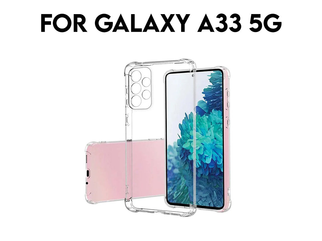 For Galaxy A33 5G Transparent Shockproof TPU Case 1.5mm