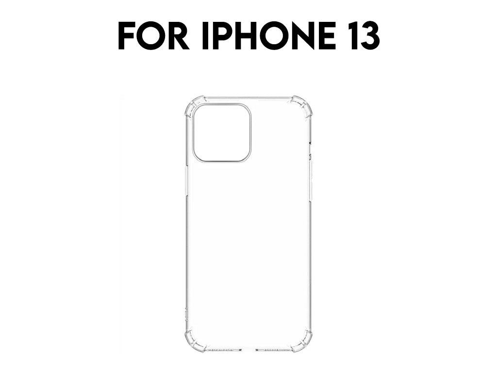 For iPhone 13 Transparent Shockproof TPU Case 1.5mm