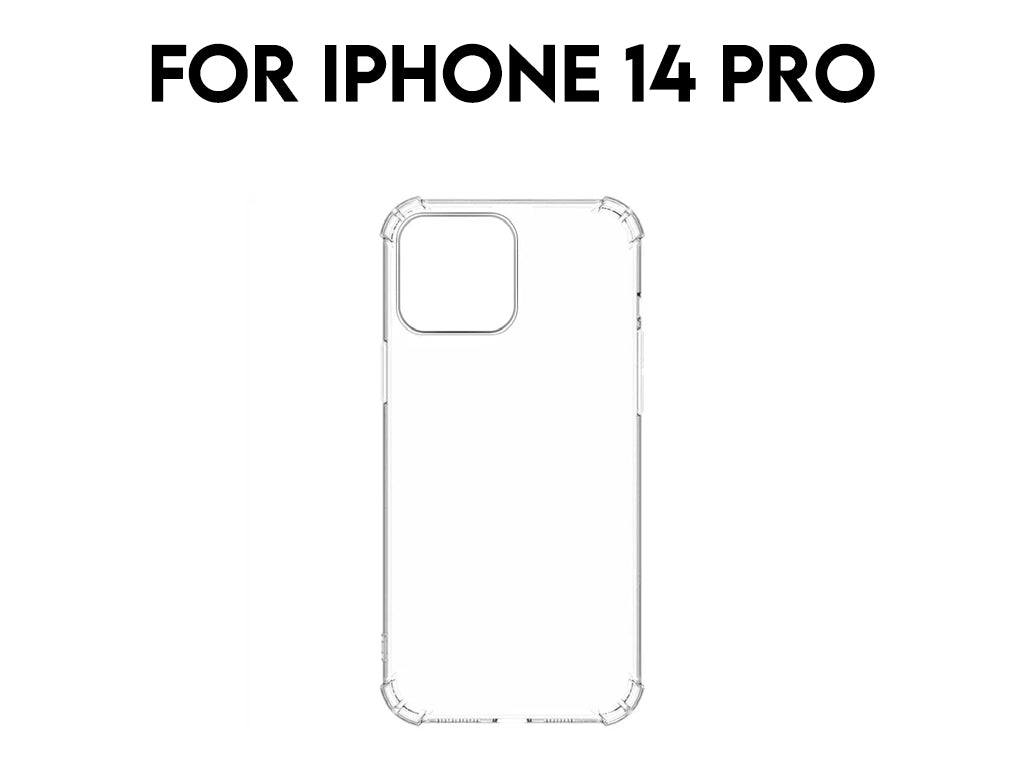 For iPhone 14 Pro Transparent Shockproof TPU Case 1.5mm