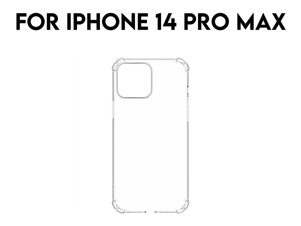 For iPhone 14 Pro Max Transparent Shockproof TPU Case 1.5mm