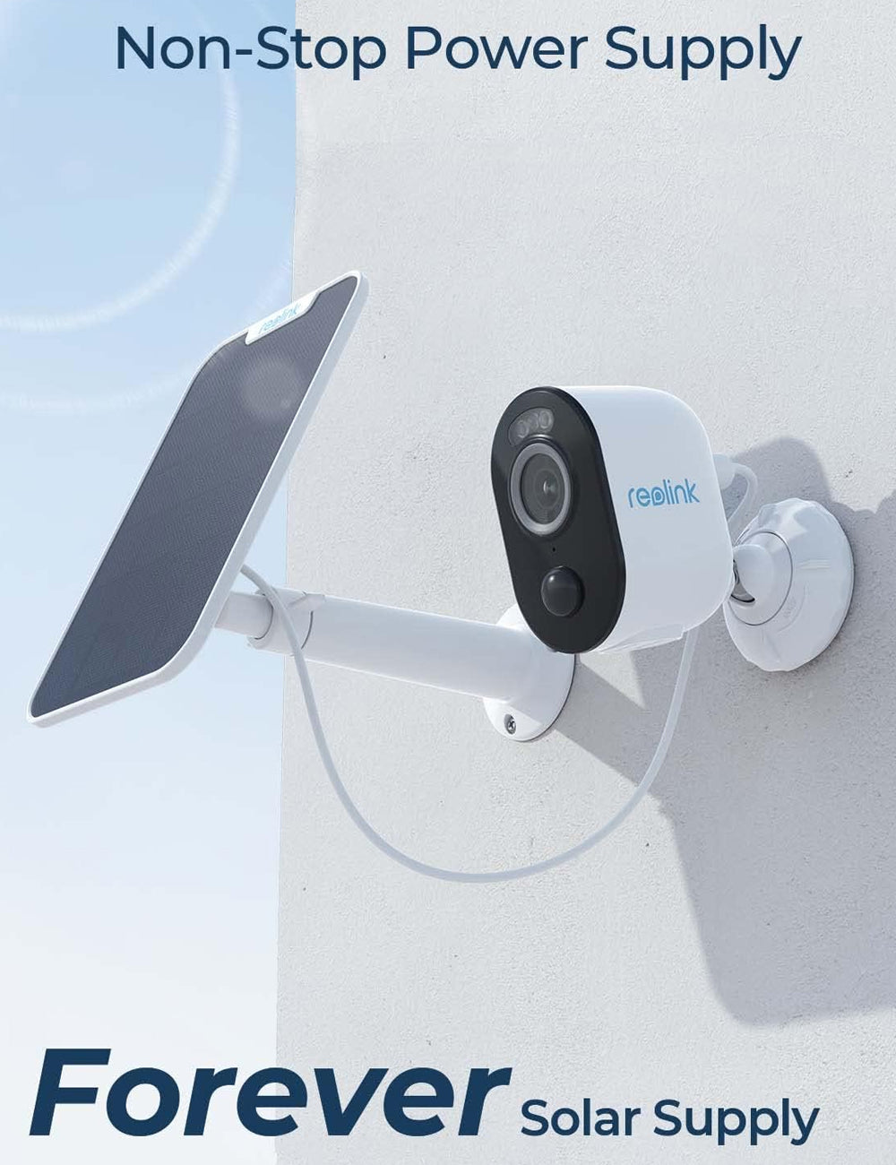 Reolink Argus 3 Pro WIFI Wire-Free Outdoor Security Camera with Solar Panel